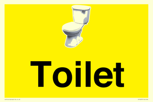 Toilet Sign Dementia Friendly Yellow